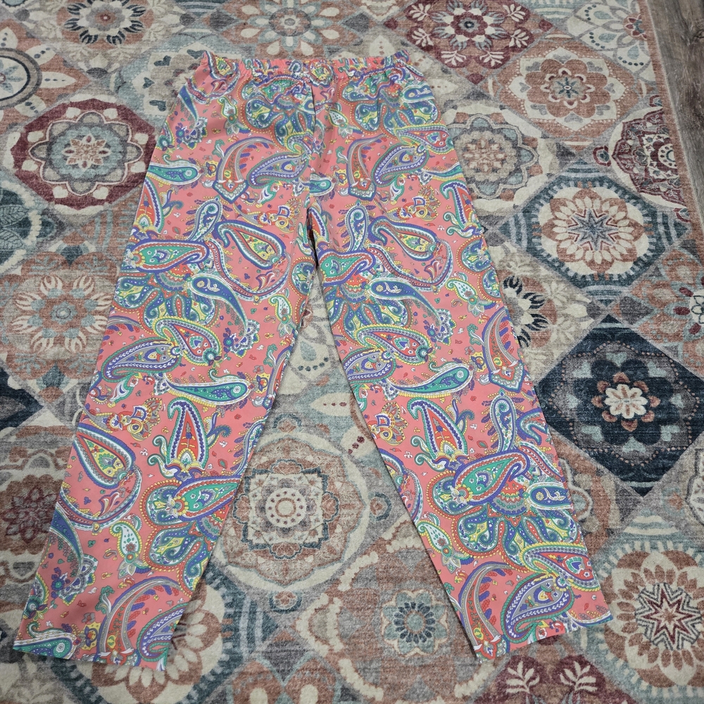 Victoria's Secret Vintage Gold Label Paisley Women's Small Pajama Pants